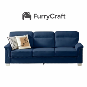 Seater Upholstered Sofa with Fabric Cover