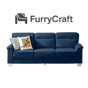 Seater Upholstered Sofa with Fabric Cover